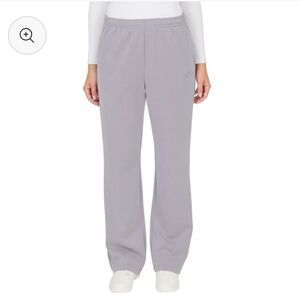 Women's Wide-Leg Track Pants in Light Gray
